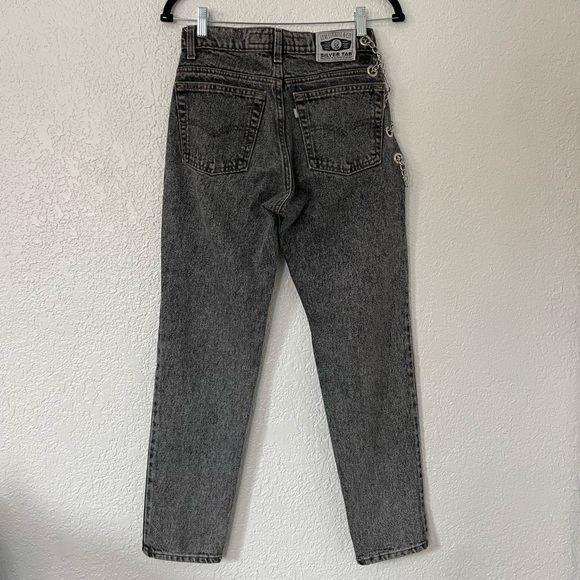 Custom Vintage silver tab Levi’s 512 chainside jeans🌟 - Picture 3 of 10